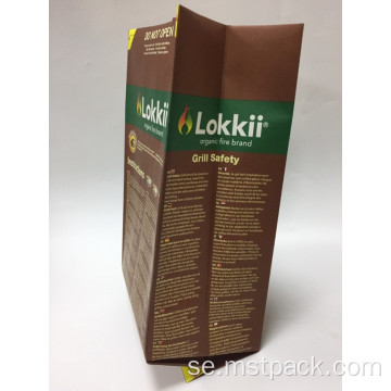 Sidsgissa Kraft Paper Bag Anpassad tryckning